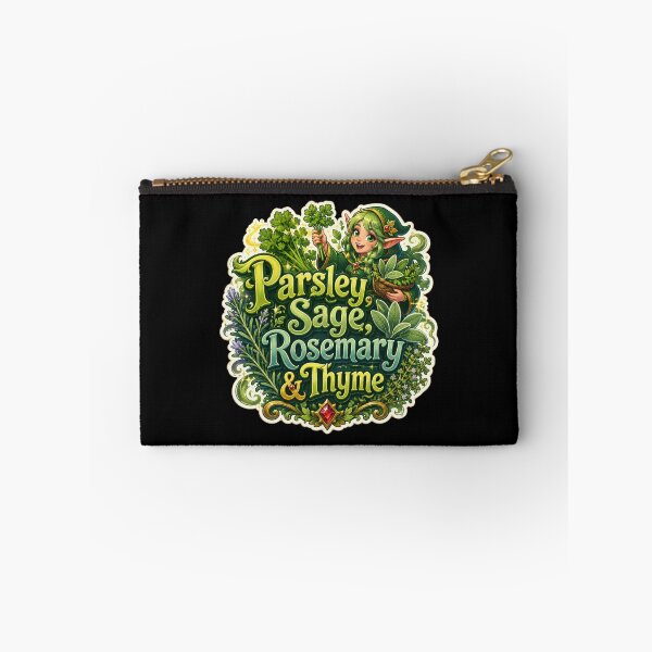 Item preview, Parsley, Sage, Rosemary & Thyme Fantasy Herb Sticker  designed and sold by Sketchlegacy.