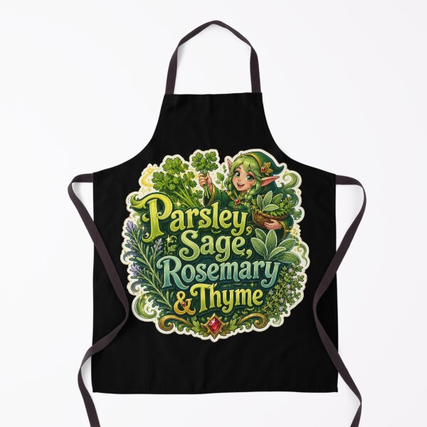 Item preview, Parsley, Sage, Rosemary & Thyme Fantasy Herb Sticker designed and sold by Sketchlegacy.