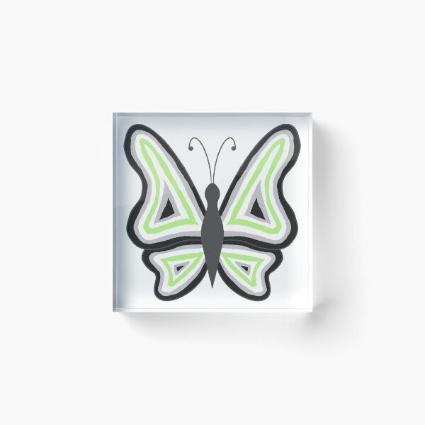 Item preview, Agender Pride butterflies designed and sold by Celeste Bocchicchio-Chaudhri.