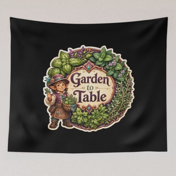 Item preview, Garden to Table Herb Garden Sticker  designed and sold by Sketchlegacy.