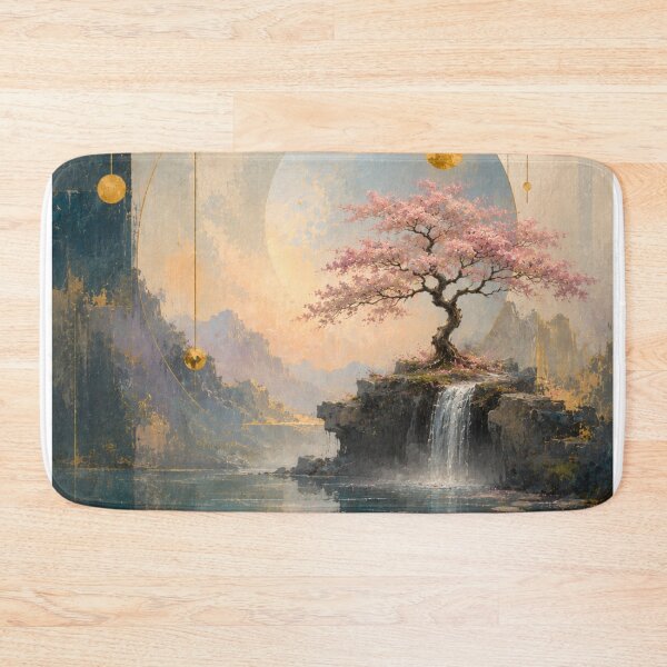 Item preview, Impressionist painting Cherry Blossom artwork landscape Post-Impressionist floral designed and sold by BlueLineLAX.