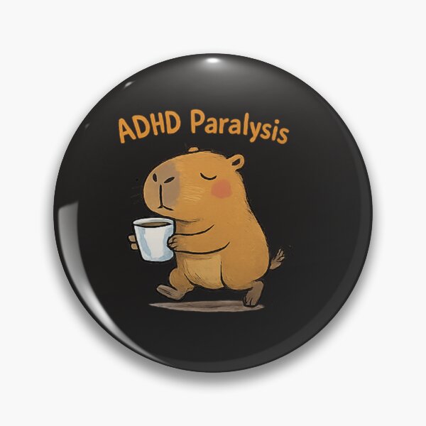 Item preview, ADHD Paralysis Capybara Staring at To-Do List - Funny Neurodivergent Shirt designed and sold by Arties4Bread⭐⭐⭐⭐⭐.