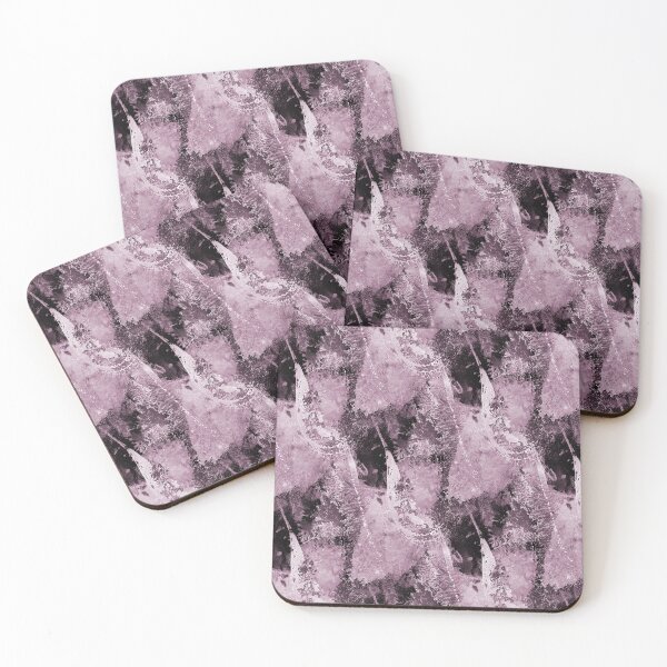 Item preview, Grunge Textured Abstract in Mauve and Black designed and sold by Artistestella.