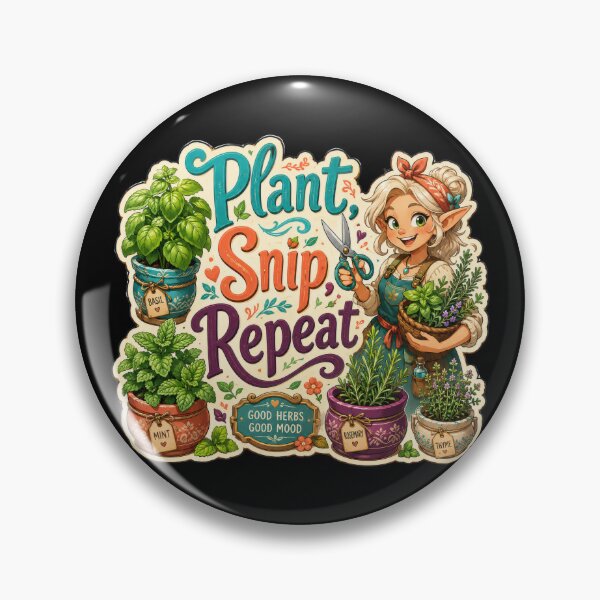 Item preview, Plant Snip Repeat Herb Garden Elf Sticker  designed and sold by Sketchlegacy.