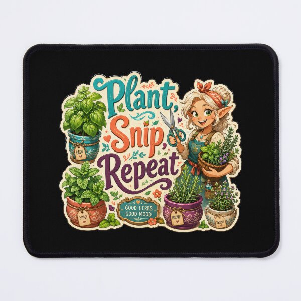 Item preview, Plant Snip Repeat Herb Garden Elf Sticker  designed and sold by Sketchlegacy.