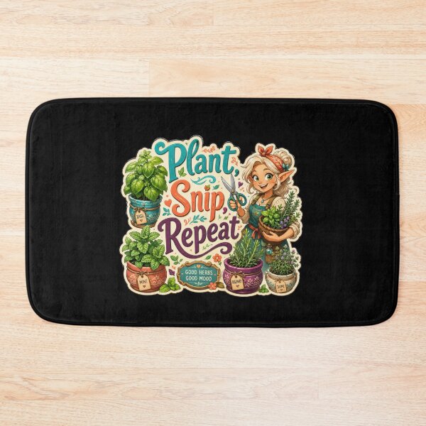 Item preview, Plant Snip Repeat Herb Garden Elf Sticker  designed and sold by Sketchlegacy.
