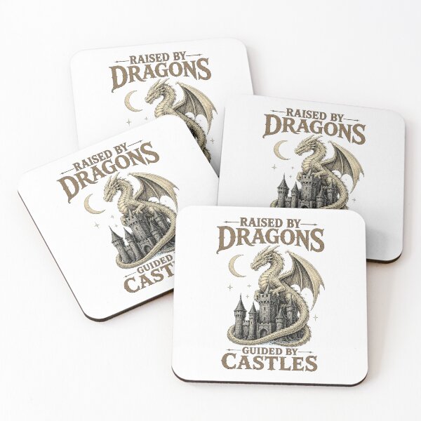 Item preview, Medieval Fantasy Dragon Castle Design Raised By Dragons Guided By Castles designed and sold by Passionread.