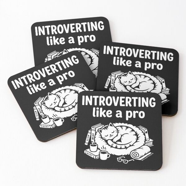 Item preview, Introverting Like a Pro  Cat Lover T-Shirt | Sleeping Cat & Books Graphic Tee for Introverts, Readers & Book Lovers designed and sold by ShirtRemarks.