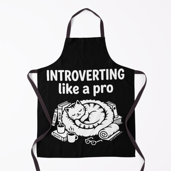 Item preview, Introverting Like a Pro Cat Lover T-Shirt | Sleeping Cat & Books Graphic Tee for Introverts, Readers & Book Lovers designed and sold by ShirtRemarks.