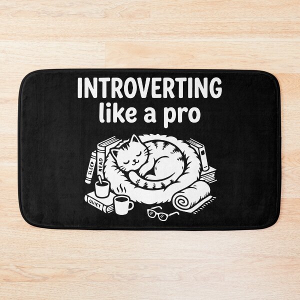 Item preview, Introverting Like a Pro  Cat Lover T-Shirt | Sleeping Cat & Books Graphic Tee for Introverts, Readers & Book Lovers designed and sold by ShirtRemarks.