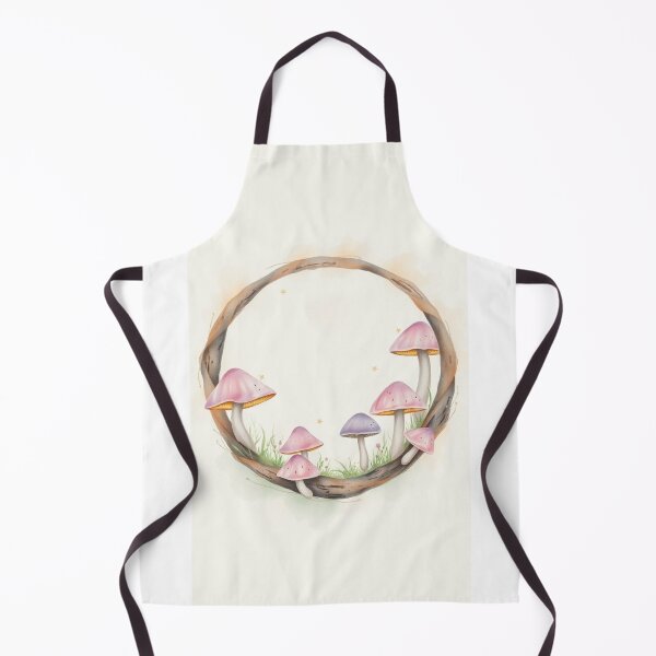 Item preview, Watercolor Mushroom and Vine Wreath Frame designed and sold by Vida e Arte.