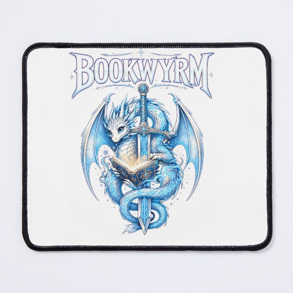Item preview, Bookwyrm Fantasy Reader Gift Dragon Book Lover Sword Design designed and sold by Passionread.