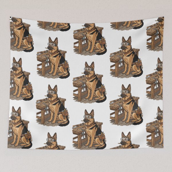 Item preview, German Shepherd Woodworking Club Funny Dog Carpenter Tools designed and sold by PictoVibe.