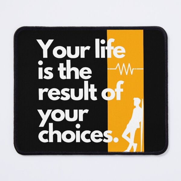 Item preview, Life by Choice: Bold Black-Orange Typography designed and sold by THE_OPULENCE.