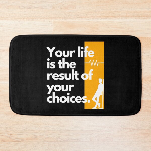 Item preview, Life by Choice: Bold Black-Orange Typography designed and sold by THE_OPULENCE.