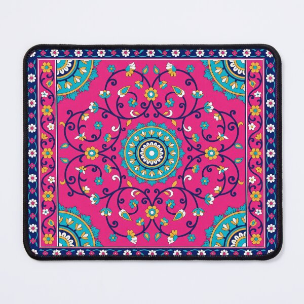 Item preview, Vibrant Pink Boho Floral Mandala Pattern designed and sold by arteresting-art.