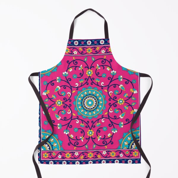 Item preview, Vibrant Pink Boho Floral Mandala Pattern designed and sold by arteresting-art.