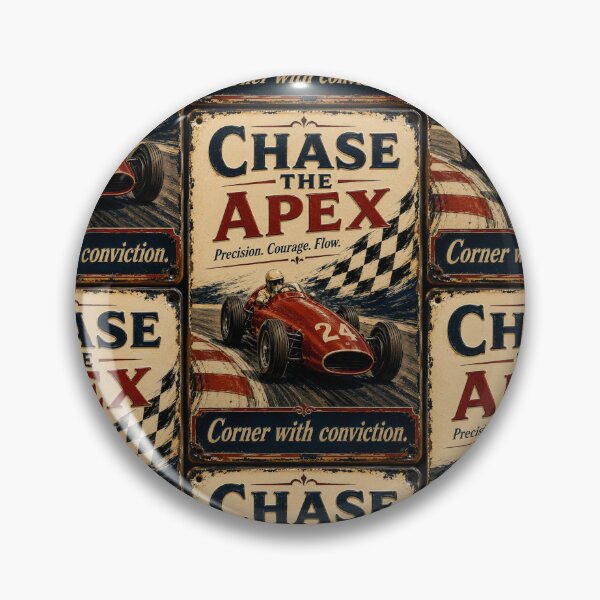 Item preview, Chase the Apex Vintage Racing Sign Art designed and sold by PlanetEye Designs.