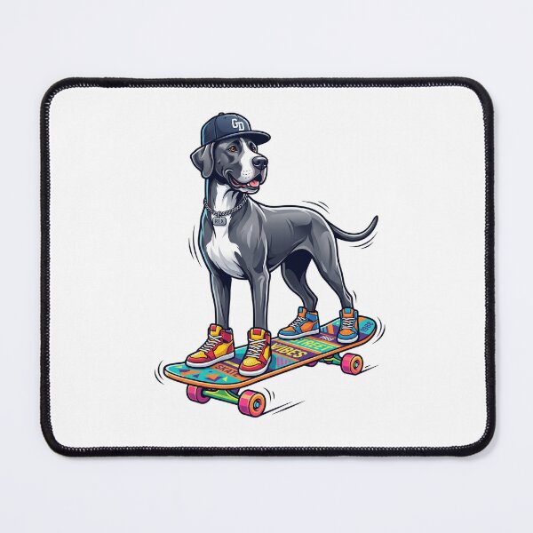 Item preview, Great Dane Skateboarding Club Funny Big Dog Streetwear Skater designed and sold by PictoVibe.