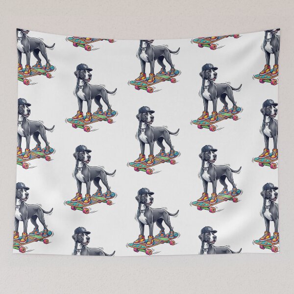 Item preview, Great Dane Skateboarding Club Funny Big Dog Streetwear Skater designed and sold by PictoVibe.