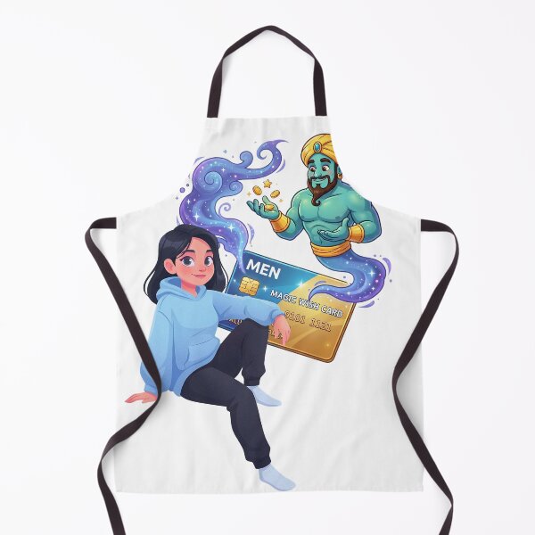 Item preview, Magic Genie Credit Card Wish Cartoon designed and sold by rich-moda.