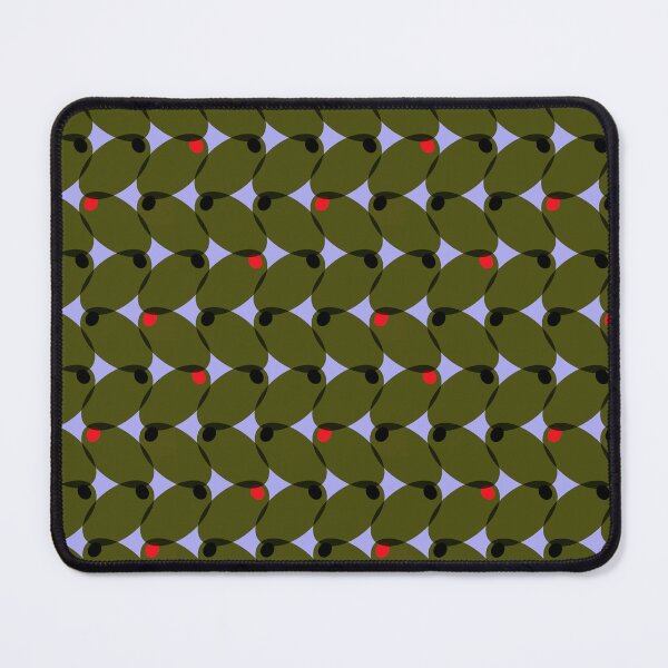 Item preview, Block Printed Green Pimento Stuffed Olives designed and sold by Puddlescreation.