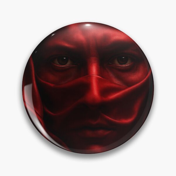 Item preview, Red Veiled Woman #2 designed and sold by DroneWorks Creative.