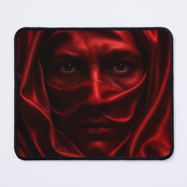 Item preview, Red Veiled Woman #2 designed and sold by DroneWorks Creative.