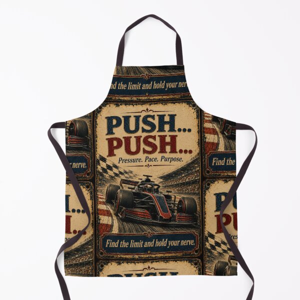 Item preview, Push Push Vintage Open Wheel Racing Sign Art designed and sold by PlanetEye Designs.