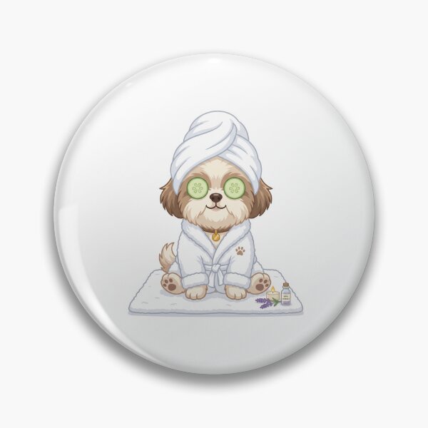 Item preview, Shih Tzu Luxury Spa Wellness Cute Pampered Dog Bathrobe designed and sold by PictoVibe.