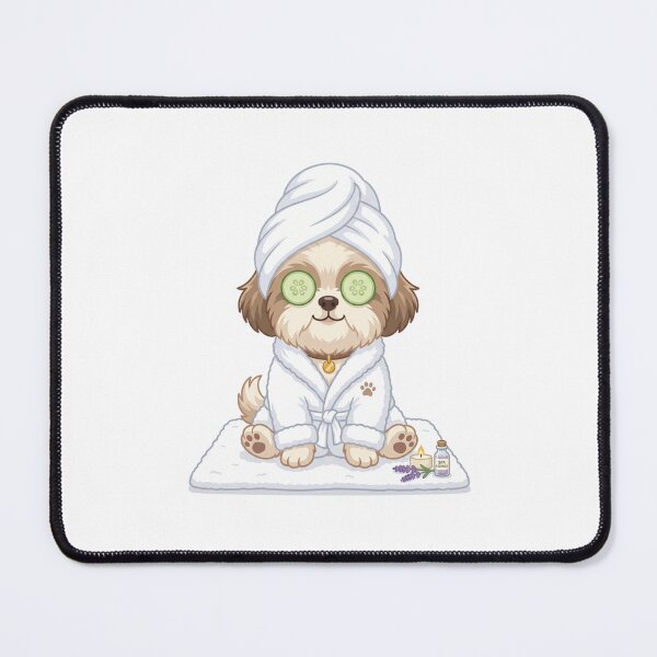 Item preview, Shih Tzu Luxury Spa Wellness Cute Pampered Dog Bathrobe designed and sold by PictoVibe.
