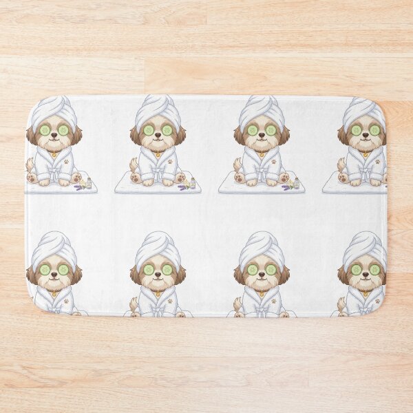 Item preview, Shih Tzu Luxury Spa Wellness Cute Pampered Dog Bathrobe designed and sold by PictoVibe.