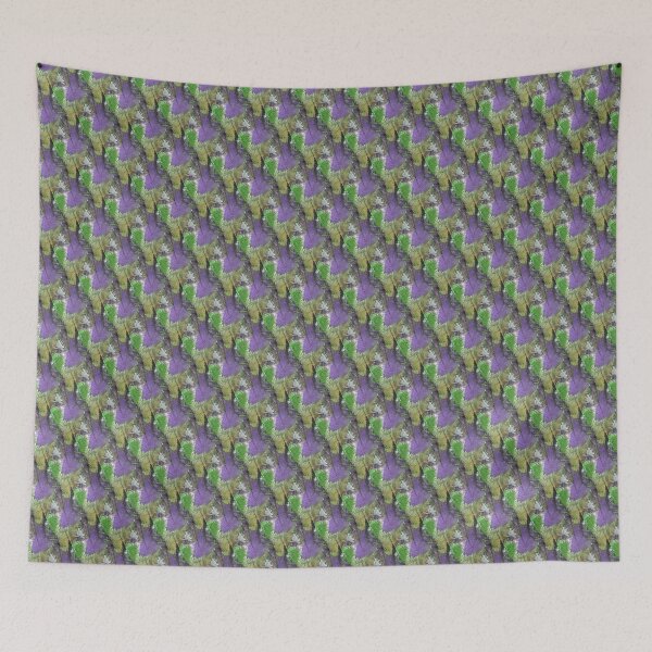 Item preview, Colorful Grunge Textured Abstract in Purple and Green designed and sold by Artistestella.