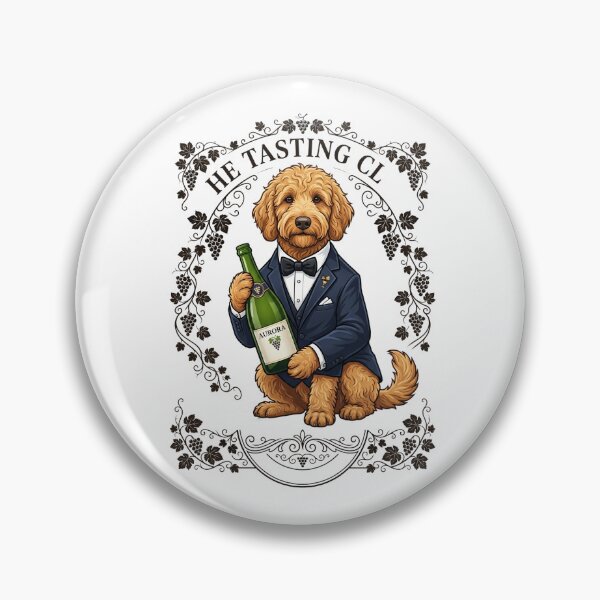Item preview, Goldendoodle Wine Sommelier Funny Tasting Club Vineyard Dog designed and sold by PictoVibe.