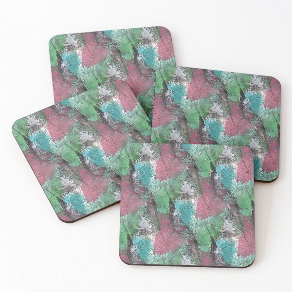 Item preview, Colorful Grunge Textured Abstract in Pink and Teal designed and sold by Artistestella.