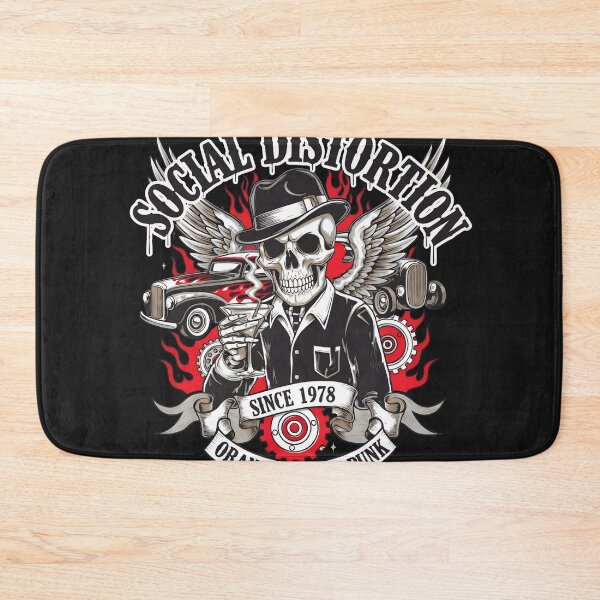 Item preview, Vintage Skeleton Gangster Music Emblem designed and sold by Bassot-Studio.