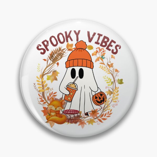 Item preview, Cozy Ghost Spooky Vibes Autumn - Cute Halloween Ghost designed and sold by VibranPalette.