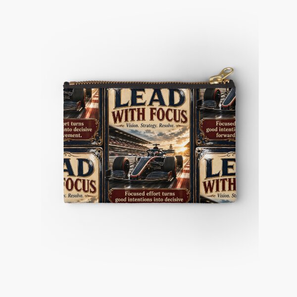 Item preview, Lead With Focus Vintage Racing Motivation Art designed and sold by PlanetEye Designs.