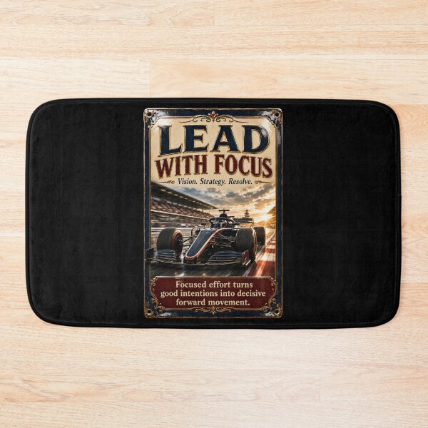 Item preview, Lead With Focus Vintage Racing Motivation Art designed and sold by PlanetEye Designs.