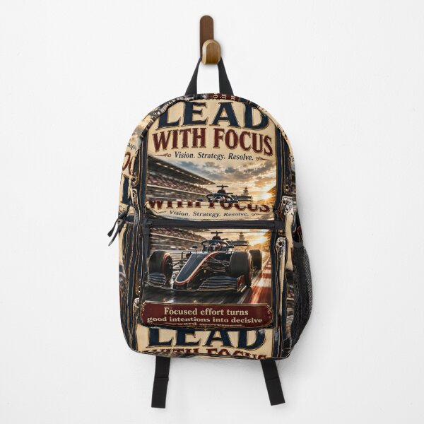 Item preview, Lead With Focus Vintage Racing Motivation Art designed and sold by PlanetEye Designs.
