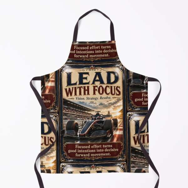 Item preview, Lead With Focus Vintage Racing Motivation Art designed and sold by PlanetEye Designs.