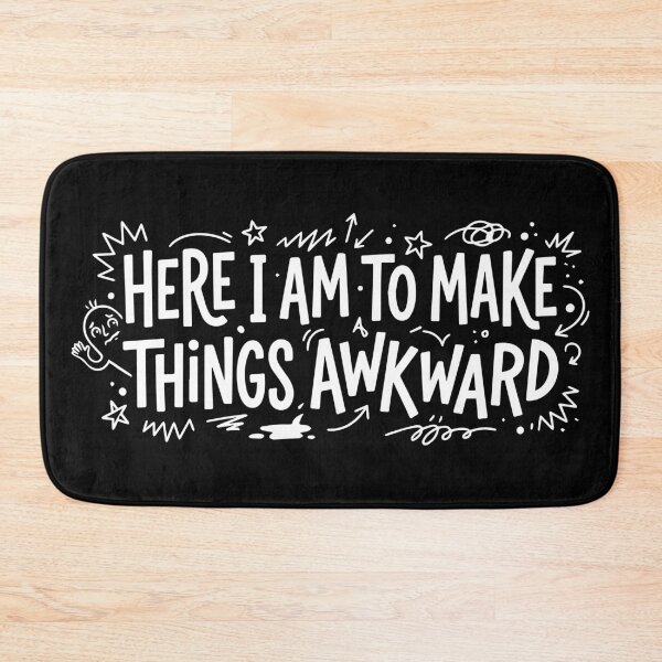 Item preview, Here I Am to Make Things Awkward Funny Introvert T-Shirt designed and sold by ShirtRemarks.