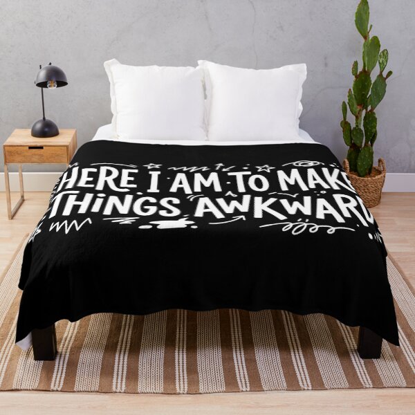 Item preview, Here I Am to Make Things Awkward Funny Introvert T-Shirt designed and sold by ShirtRemarks.