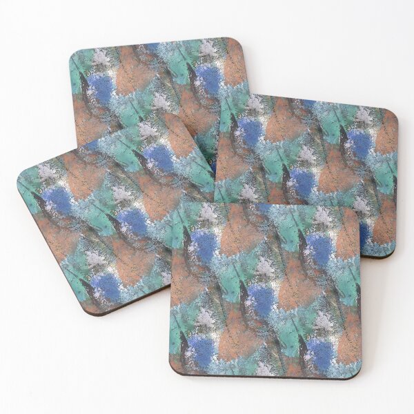 Item preview, Colorful Grunge Textured Abstract in Orange and Blue designed and sold by Artistestella.