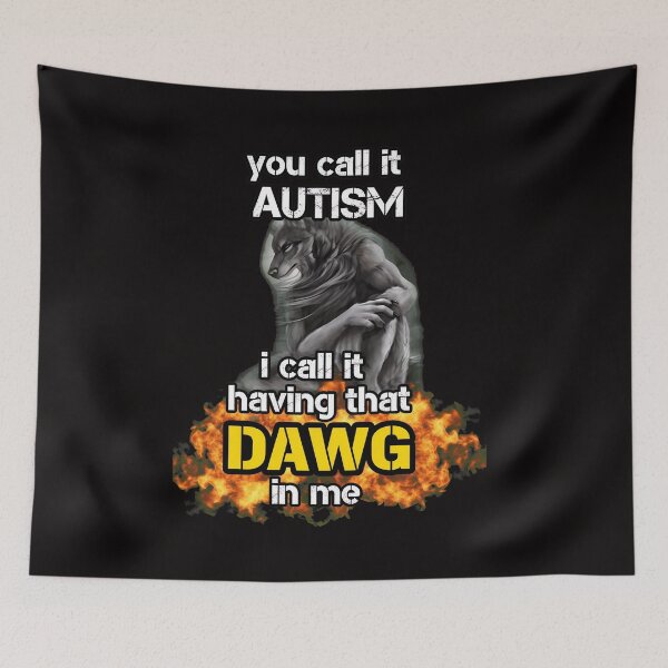 Item preview, Identity Dawg Power Animal Flames designed and sold by EngineerFerris.