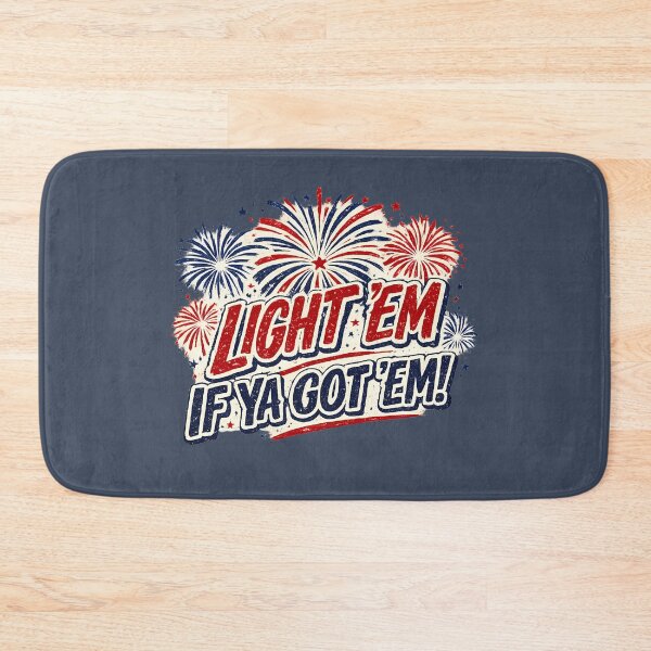 Item preview, Light 'Em If Ya Got 'Em! Funny Fireworks Shirt designed and sold by FoxBaine Designs.
