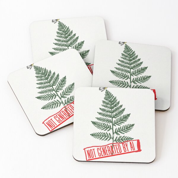 Item preview, Not Generated By AI Fern and Butterfly Botanical Art designed and sold by DesignVaultLab.