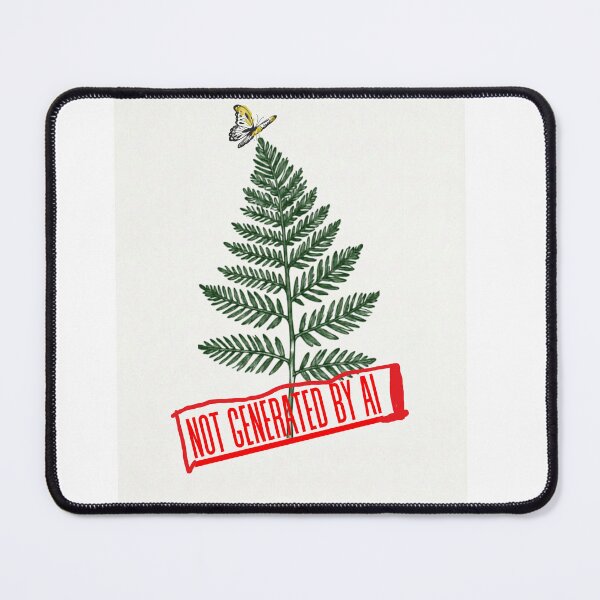 Item preview, Not Generated By AI Fern and Butterfly Botanical Art designed and sold by DesignVaultLab.