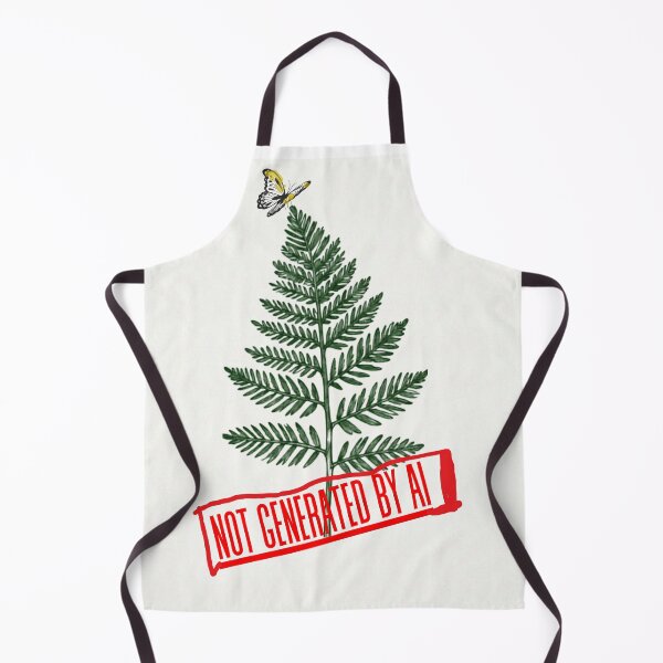 Item preview, Not Generated By AI Fern and Butterfly Botanical Art designed and sold by DesignVaultLab.