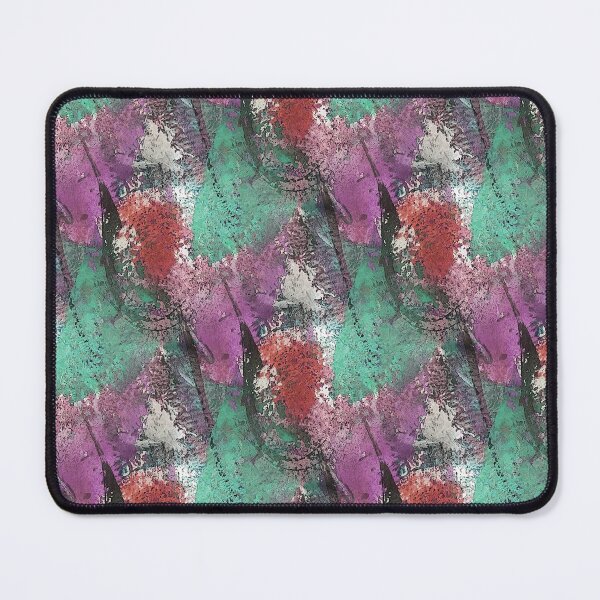 Item preview, Colorful Grunge Textured Abstract in Green and Mauve designed and sold by Artistestella.